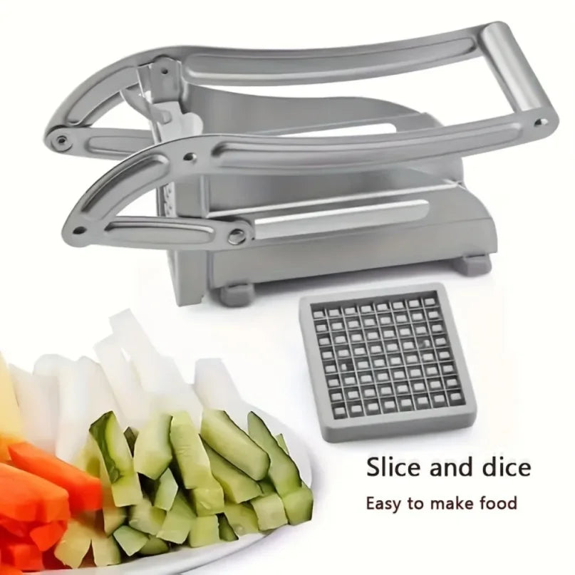 RVS Groentesnijder Set - Multifunctionele Frietsnijder en Aardappelsnijder