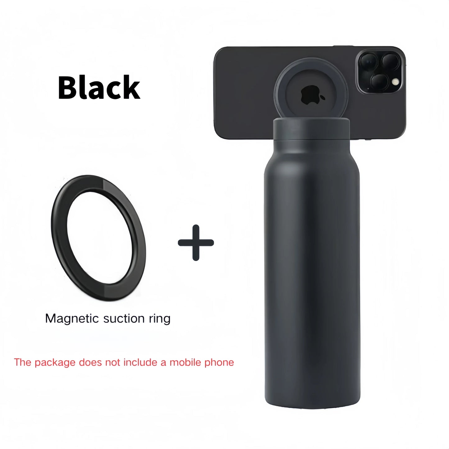 700ml Geïsoleerde RVS Sportfles met Rietje en Magnetische Telefoonhouder