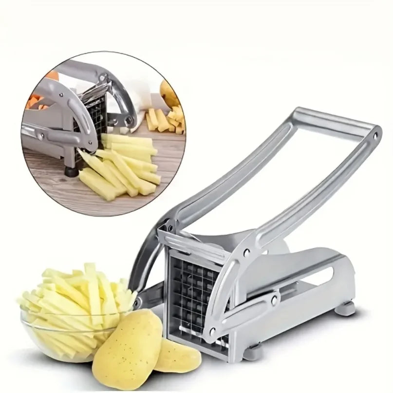 RVS Groentesnijder Set - Multifunctionele Frietsnijder en Aardappelsnijder