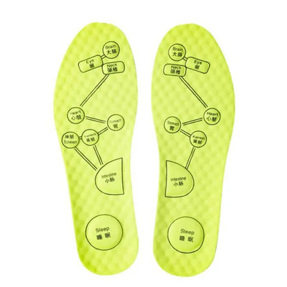 Inlegzolen Voet Acupressuur Inlegzool Heren Dames Zacht Ademend Sport Pads Zacht Zweetabsorberend Deodorant Hardloop Inlegzolen