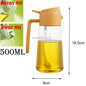 2-in-1 Olie Spray Fles 500ml - Spuit en Giet Functie voor Koken