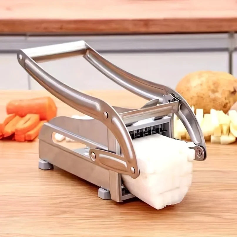RVS Groentesnijder Set - Multifunctionele Frietsnijder en Aardappelsnijder