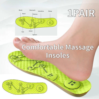 Inlegzolen Voet Acupressuur Inlegzool Heren Dames Zacht Ademend Sport Pads Zacht Zweetabsorberend Deodorant Hardloop Inlegzolen