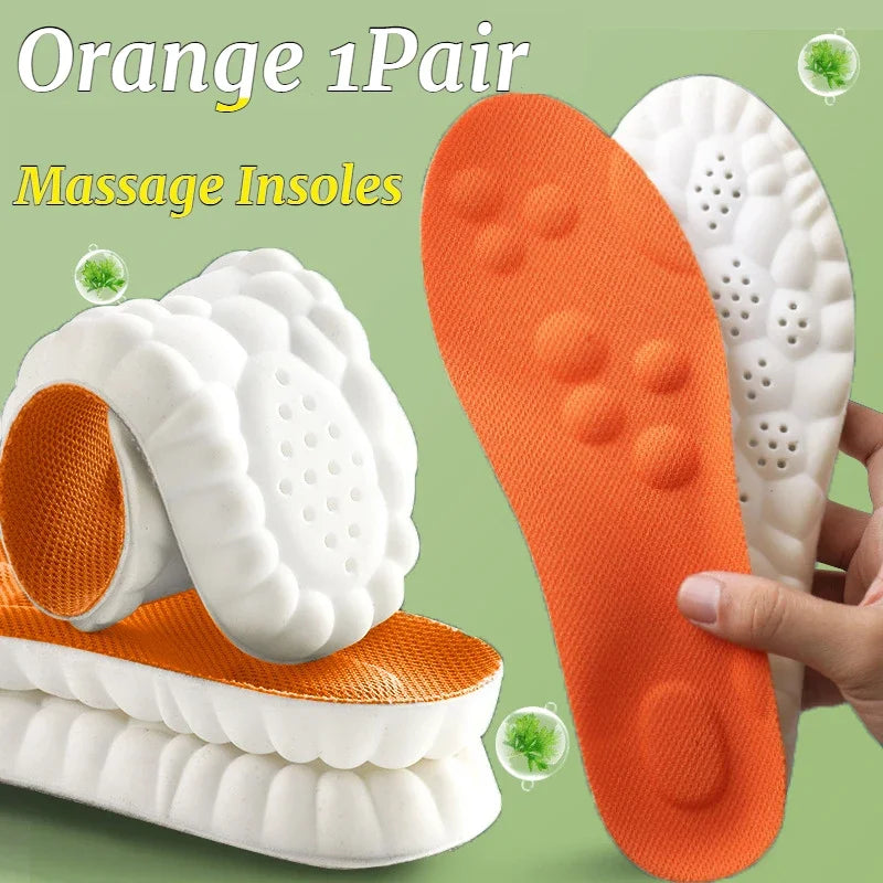 Inlegzolen Voet Acupressuur Inlegzool Heren Dames Zacht Ademend Sport Pads Zacht Zweetabsorberend Deodorant Hardloop Inlegzolen