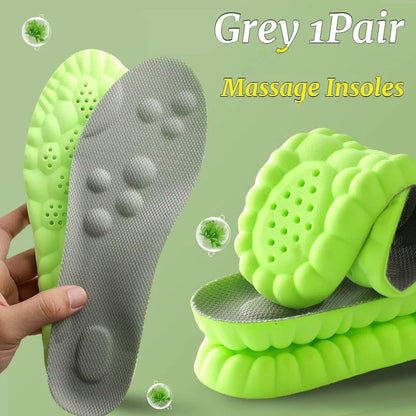 Inlegzolen Voet Acupressuur Inlegzool Heren Dames Zacht Ademend Sport Pads Zacht Zweetabsorberend Deodorant Hardloop Inlegzolen
