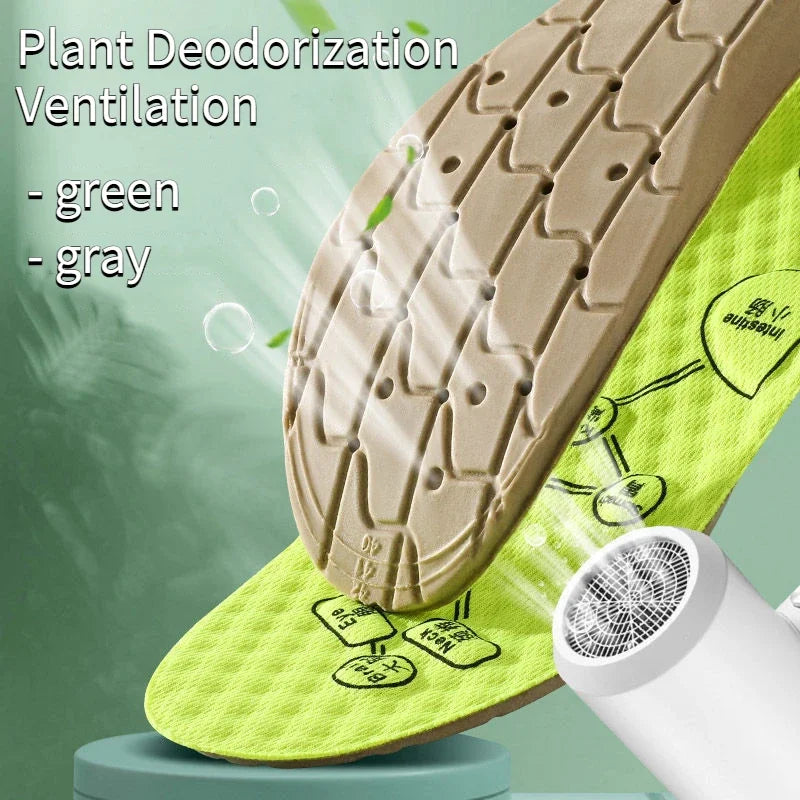Inlegzolen Voet Acupressuur Inlegzool Heren Dames Zacht Ademend Sport Pads Zacht Zweetabsorberend Deodorant Hardloop Inlegzolen