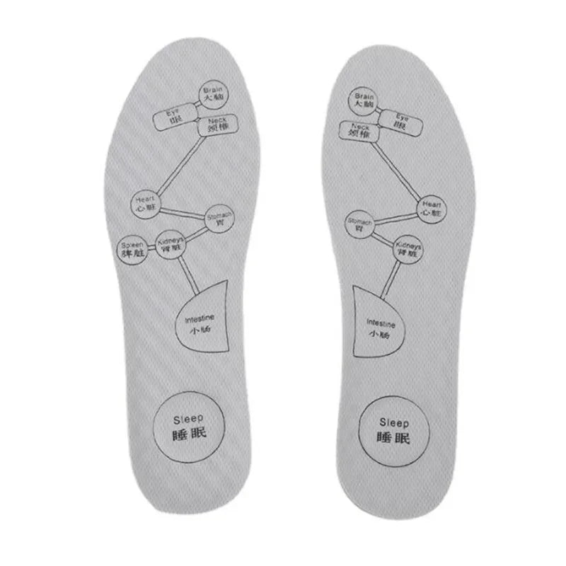 Inlegzolen Voet Acupressuur Inlegzool Heren Dames Zacht Ademend Sport Pads Zacht Zweetabsorberend Deodorant Hardloop Inlegzolen