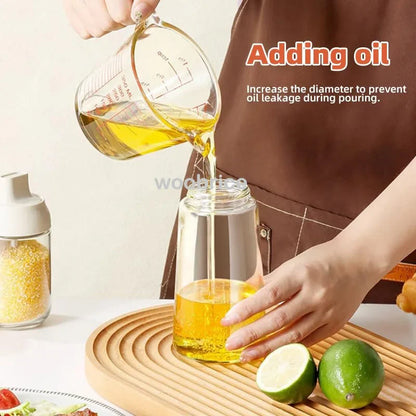 2-in-1 Olie Spray Fles 500ml - Spuit en Giet Functie voor Koken