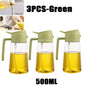 2-in-1 Olie Spray Fles 500ml - Spuit en Giet Functie voor Koken