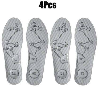 Inlegzolen Voet Acupressuur Inlegzool Heren Dames Zacht Ademend Sport Pads Zacht Zweetabsorberend Deodorant Hardloop Inlegzolen