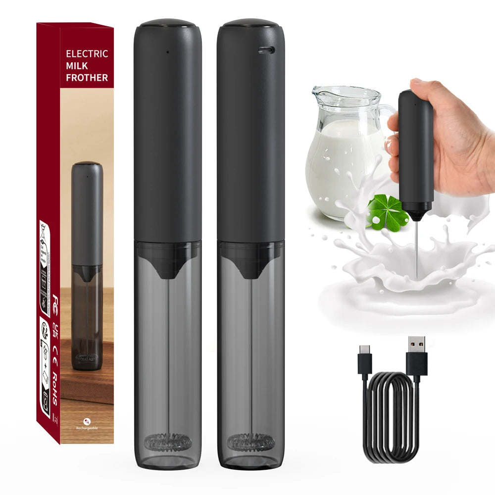 Elektrische Melkopschuimer Oplaadbaar - USB-C Handheld Mixer
